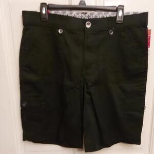 🍁Lee black Bermuda comfort fit shorts size 14 NWT
